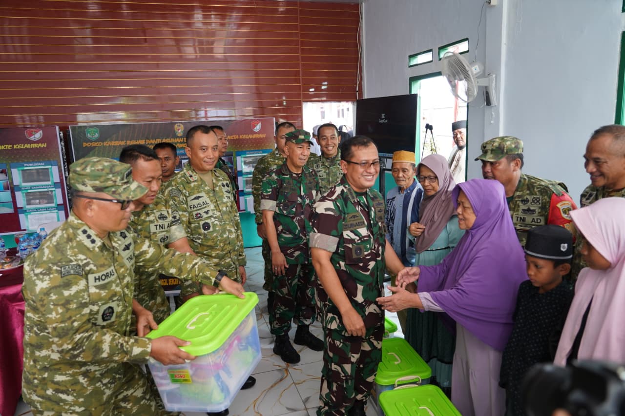 Sinergi Membangun Umat, Karya Bakti Korem 052/Wijayakrama Tuai Apresiasi Sterad