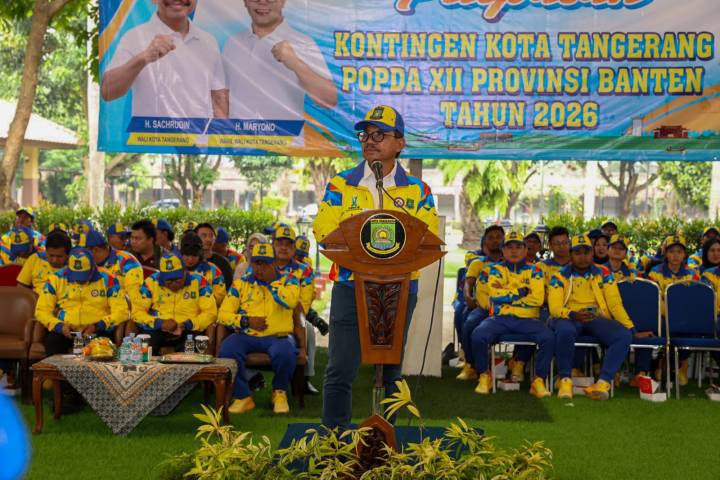 Sachrudin Lepas Kontingen Kota Tangerang untuk POPDA XII Banten.
