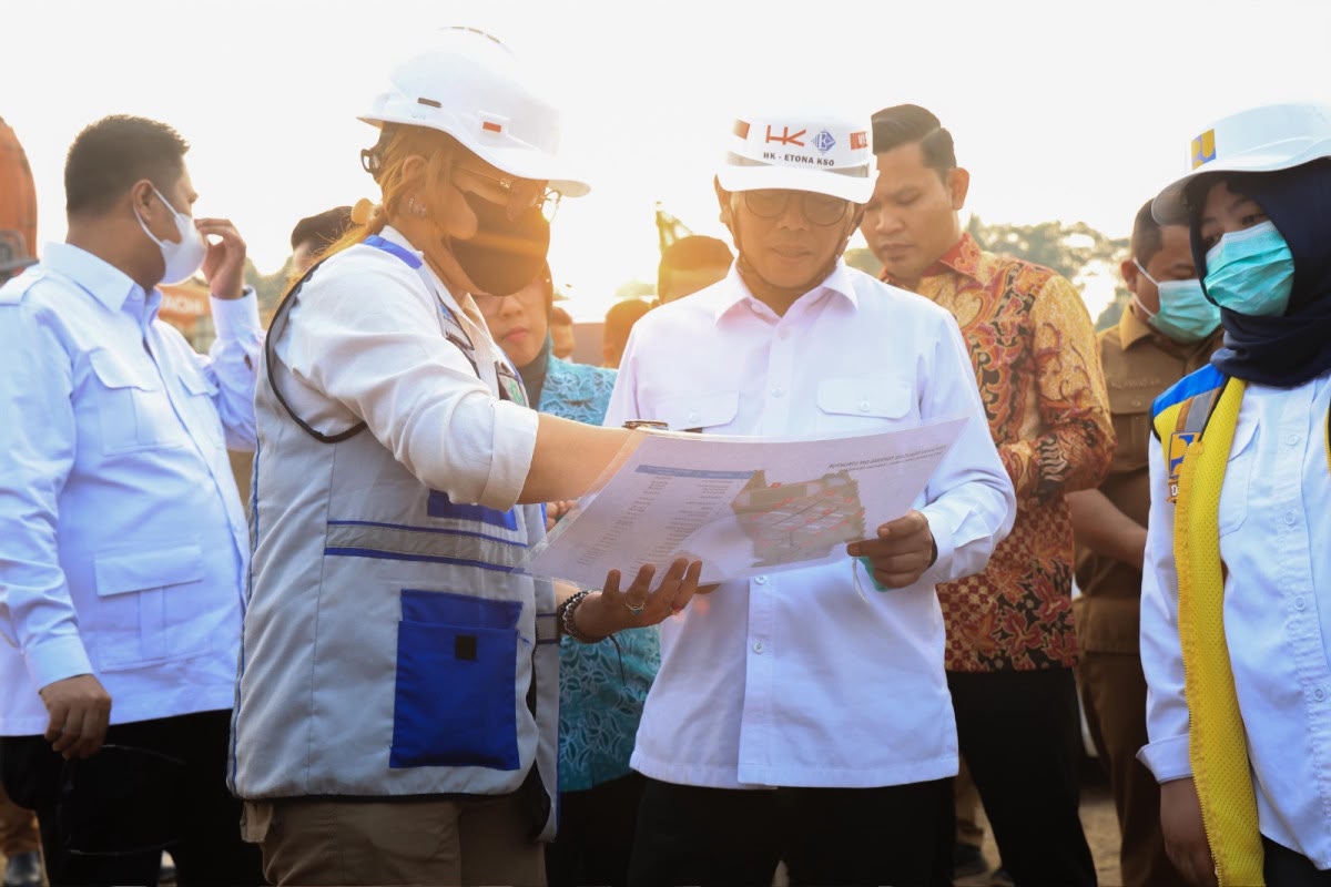 Andra Soni Tinjau Pembangunan Sekolah Rakyat Pandeglang, Optimis Rampung Tepat Waktu