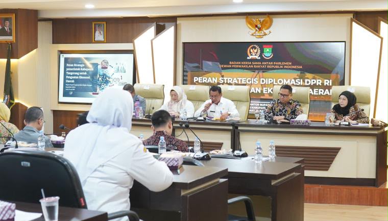 Terima Kunjungan BKSAP DPR RI, Pemkab Tangerang Paparkan Capaian Ekonomi dan Program Prioritas