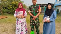 Tebar Kepedulian, Koramil 02/Batuceper Salurkan Bantuan Sembako untuk Masyarakat