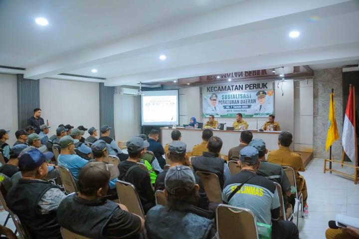 Sosialisasi Perda Kecamatan Karawaci, Maryono: Satlinmas Berperan Penting Jaga Ketertiban Lingkungan