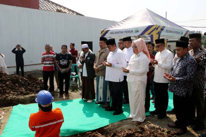 Pembangunan Masjid Jami Al-Ikhlas Dimulai, Maryono Dukung Semangat Swadaya Warga