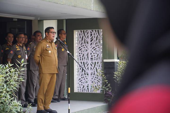 Pimpin Apel Satpol PP, Maryono Tekankan Keteladanan sebagai Penegak Perda