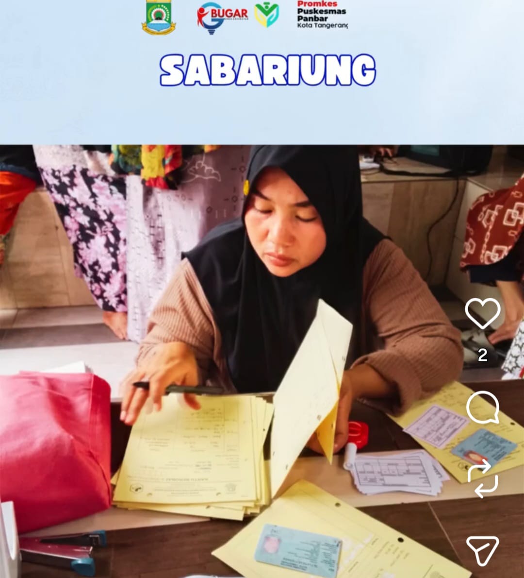 Dinkes Kota Tangerang Jemput Bola Program SABARIUNG