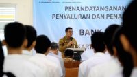 Penandatanganan PKS KUR PMI, Maryono: Kesempatan Kerja Jangan Terhambat Biaya
