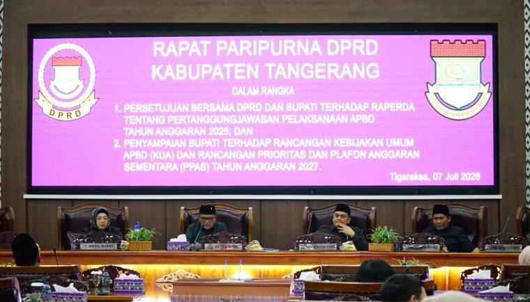 DPRD Kabupaten Tangerang Gelar Rapat Paripurna Persetujuan APBD 2025 dan Penyampaian KUA-PPAS 2027