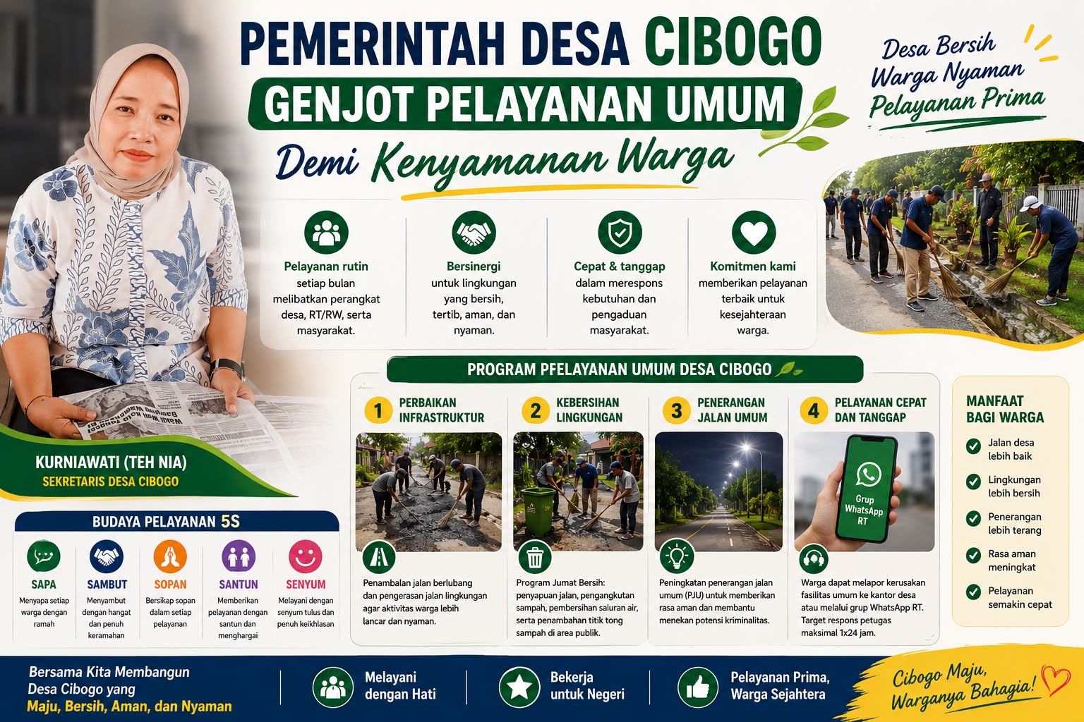 Pemerintah Desa Cibogo Genjot Pelayanan Umum demi Kenyamanan Warga