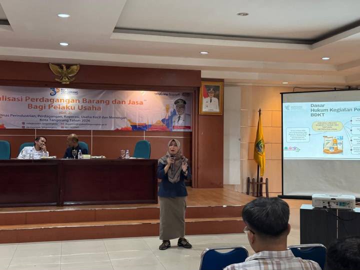 Disperindagkop UKM Kota Tangerang Tingkatkan Kepatuhan Pelaku Usaha Lewat Sosialisasi Regulasi Perdagangan