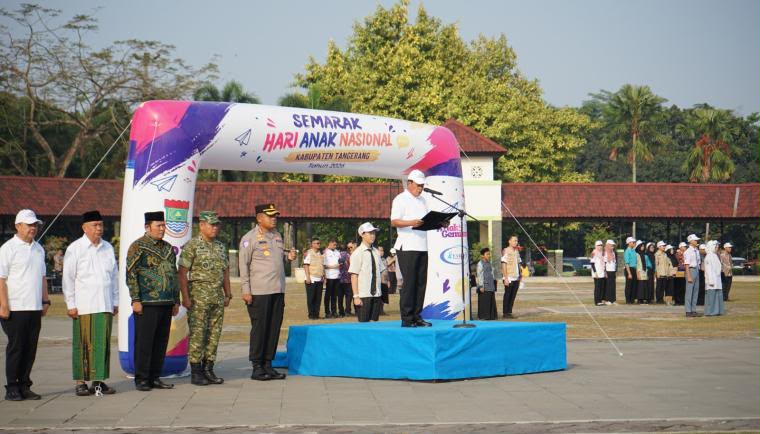 Peringati Hari Anak Nasional, Pemkab Tangerang Hadirkan Apel Akbar dan 10 Gelar Seru