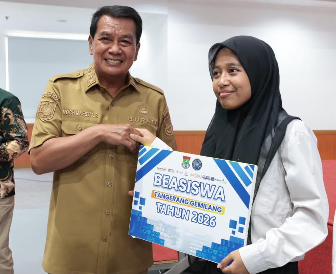 Bupati Maesyal Saksikan Penandatanganan Kerja Sama Beasiswa Tangerang Gemilang dengan UMT
