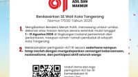 Pemkot Tangerang Ajak Warga Semarakkan HUT Ke-81 RI dengan Kibarkan Merah Putih