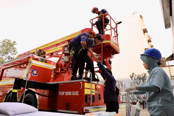 BPBD Kota Tangerang dan RS EMC Gelar Simulasi Tanggap Darurat Kebencanaan