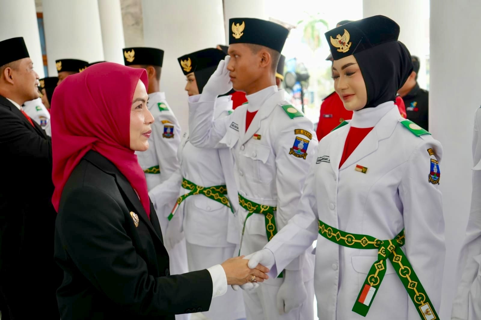 Bupati Serang Ratu Zakiyah Kukuhkan Paskibraka Kabupaten Serang 2026.