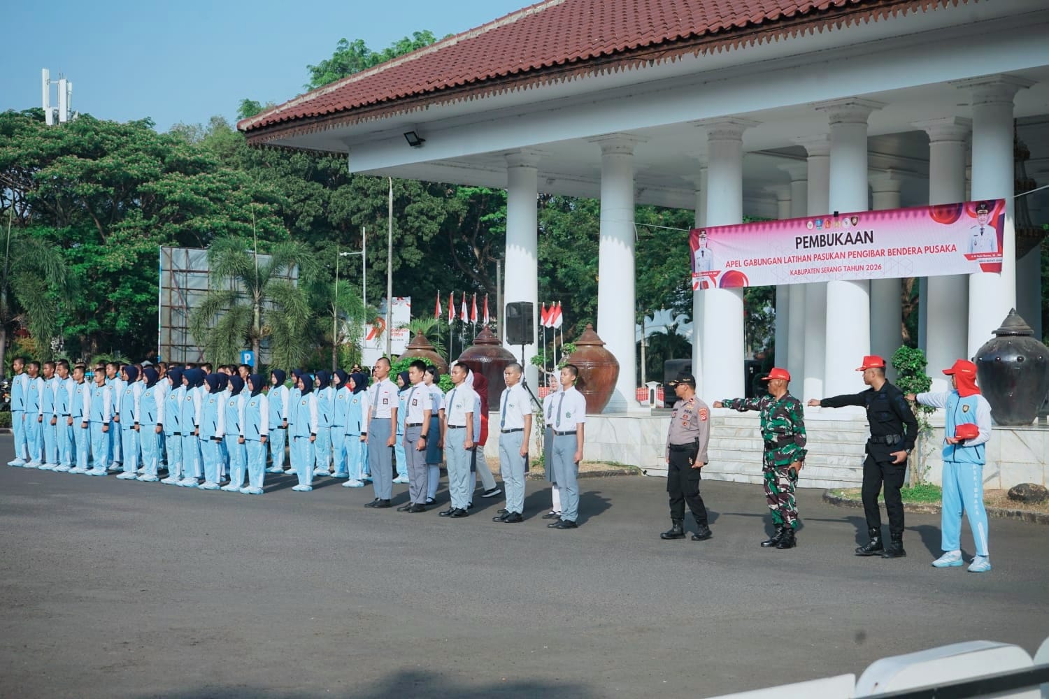 Sekda Zaldi Minta Paskibraka Kabupaten Serang Teladani Filosofi Bunga Teratai