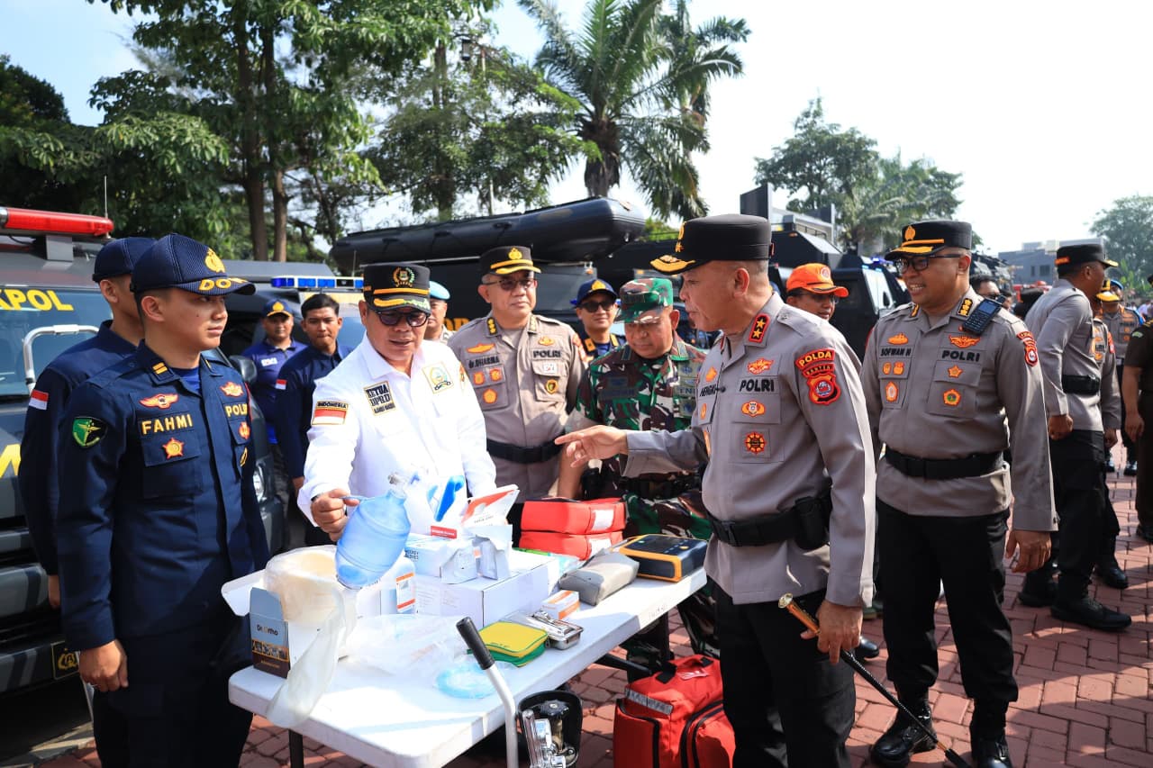 Polda Banten Gelar Apel Kesiapsiagaan Bencana dan KARHUTLA 2026, Prioritaskan Pencegahan