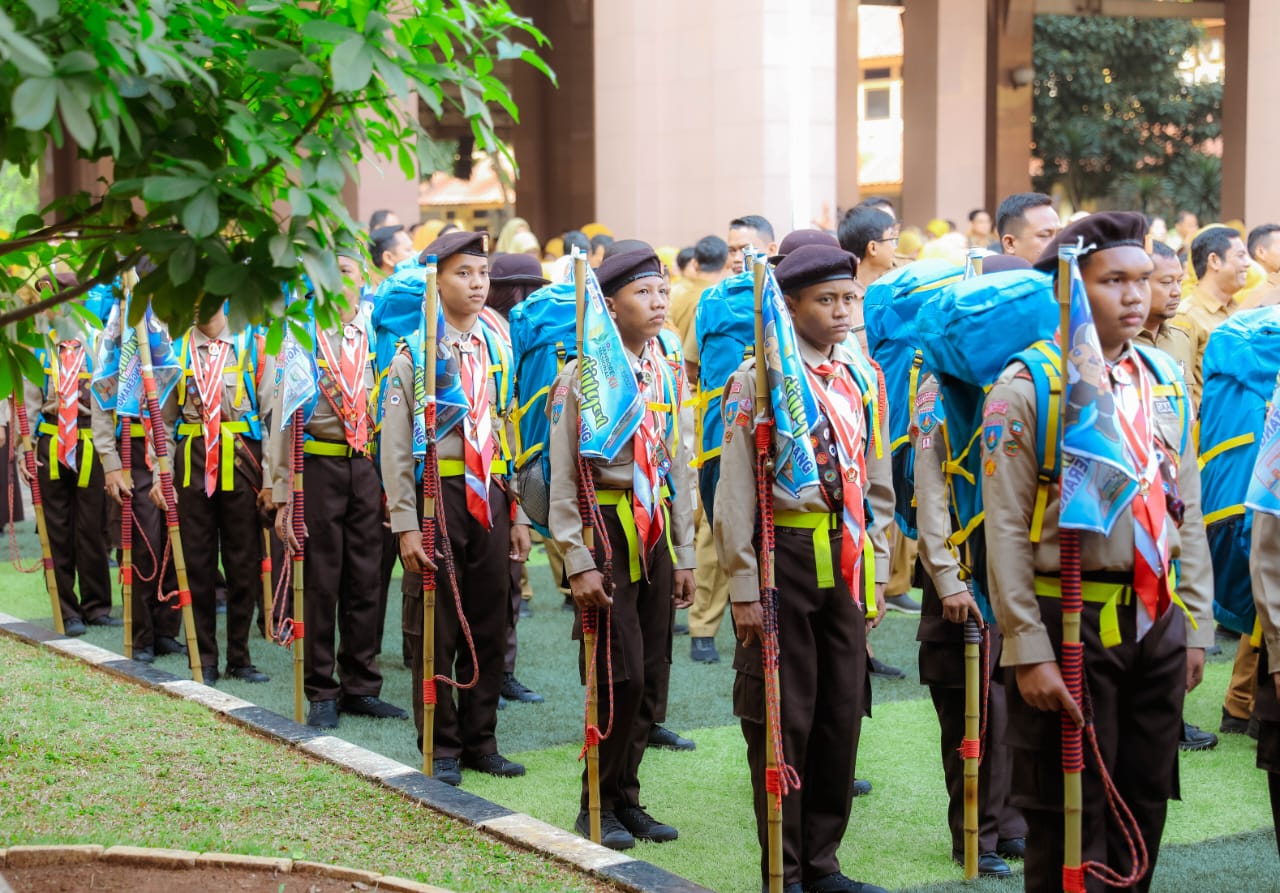 Waka Mabicab Gerakan Pramuka Kota Tangerang Lepas Kontingen Jamnas