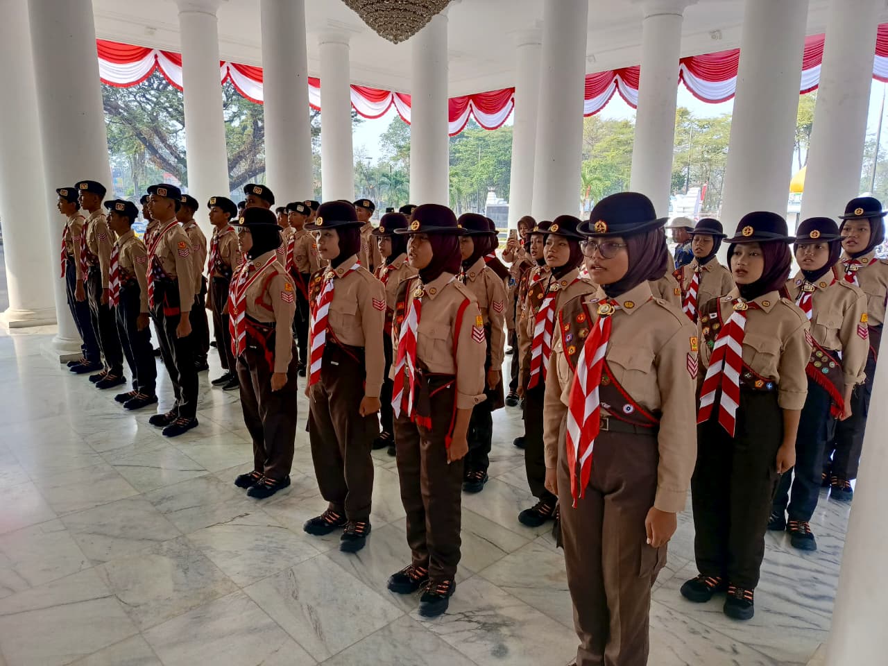 Lepas Peserta Jambore Nasional XII, Sekda Kabupaten Serang Minta Peserta Jaga Mental dan Fisik