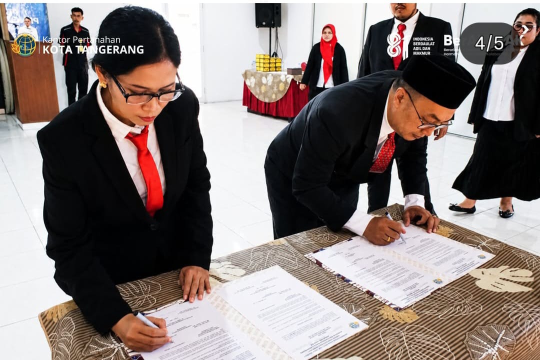 Kantor Pertanahan Kota Tangerang Gelar Pelantikan PPAT