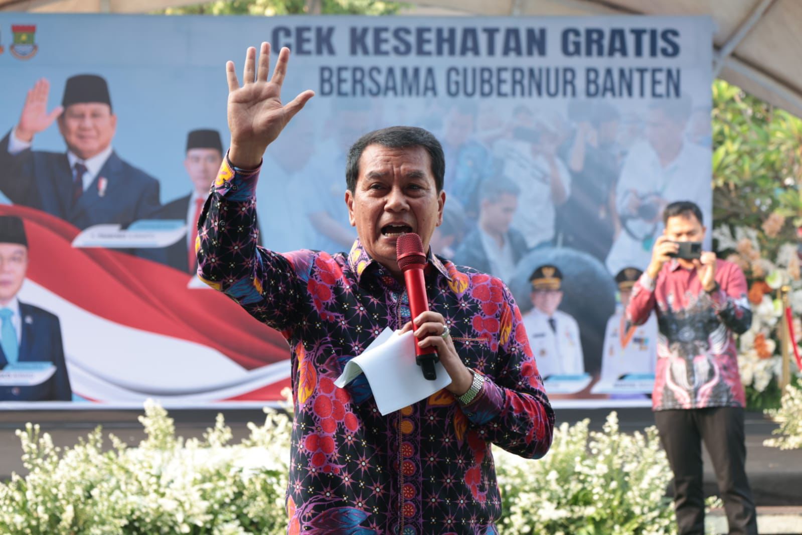 Bupati Maesyal dan Gubernur Andra Soni Tinjau CKG serta Penanganan Stunting di Mauk