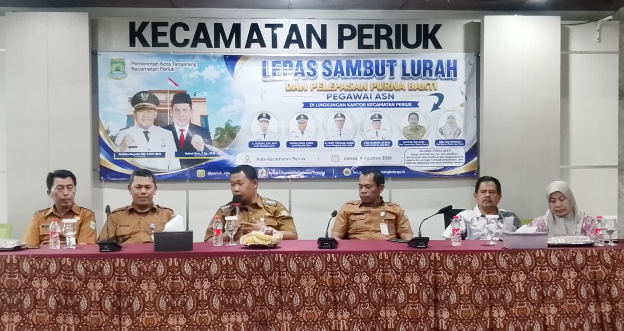 Lepas Sambut dan Purna Bakti Pejabat Kecamatan Periuk, Camat Andhika: Pengabdian Tak Pernah Berakhir