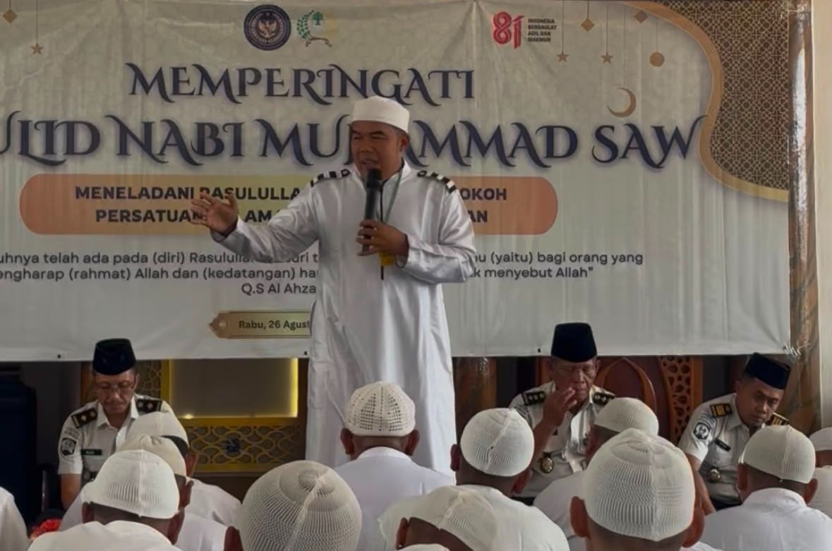 Peringati Maulid Nabi Muhammad SAW, Lapas Kelas IIA Serang Perkuat Nilai Keimanan dan Keteladanan.