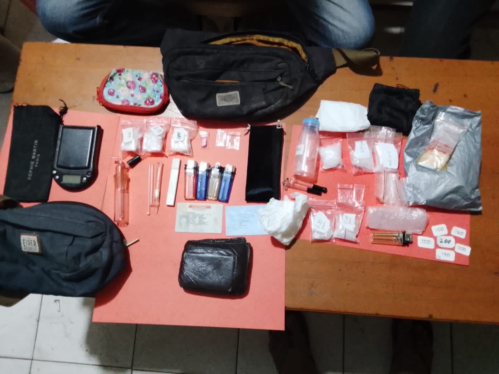 Polisi Gerebek Transaksi Sabu di Perkebunan Sawit, 58,24 Gram Narkotika dan 2 Butir Inex Disita.
