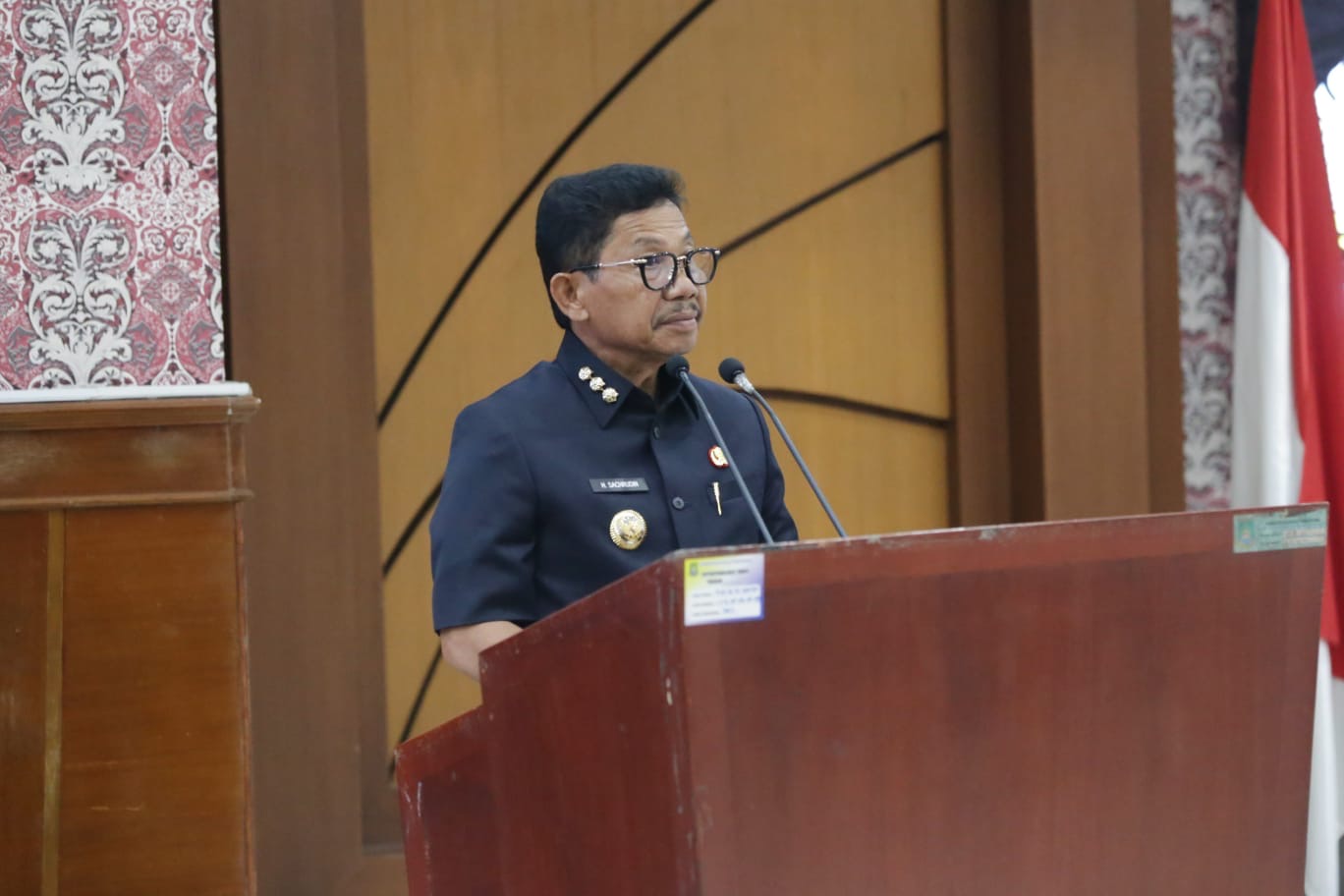 Walikota Tangerang Menyampaikan Perubahan APBD 2026 Dalam Rapat Paripurna.