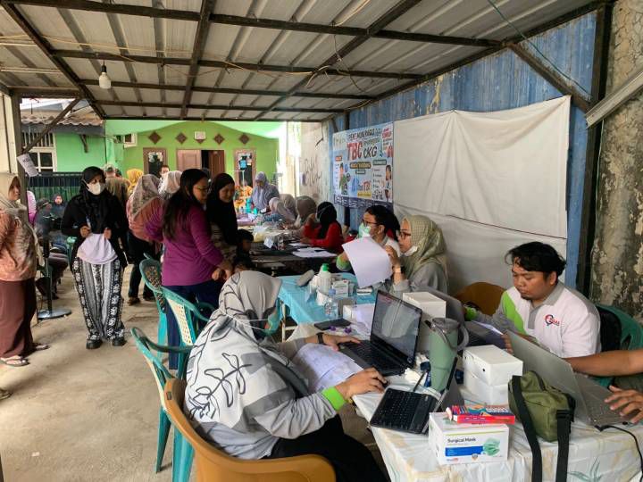 Jemput Bola Deteksi Dini TBC, Puskesmas Tajur Gelar ACF Terintegrasi dengan CKG