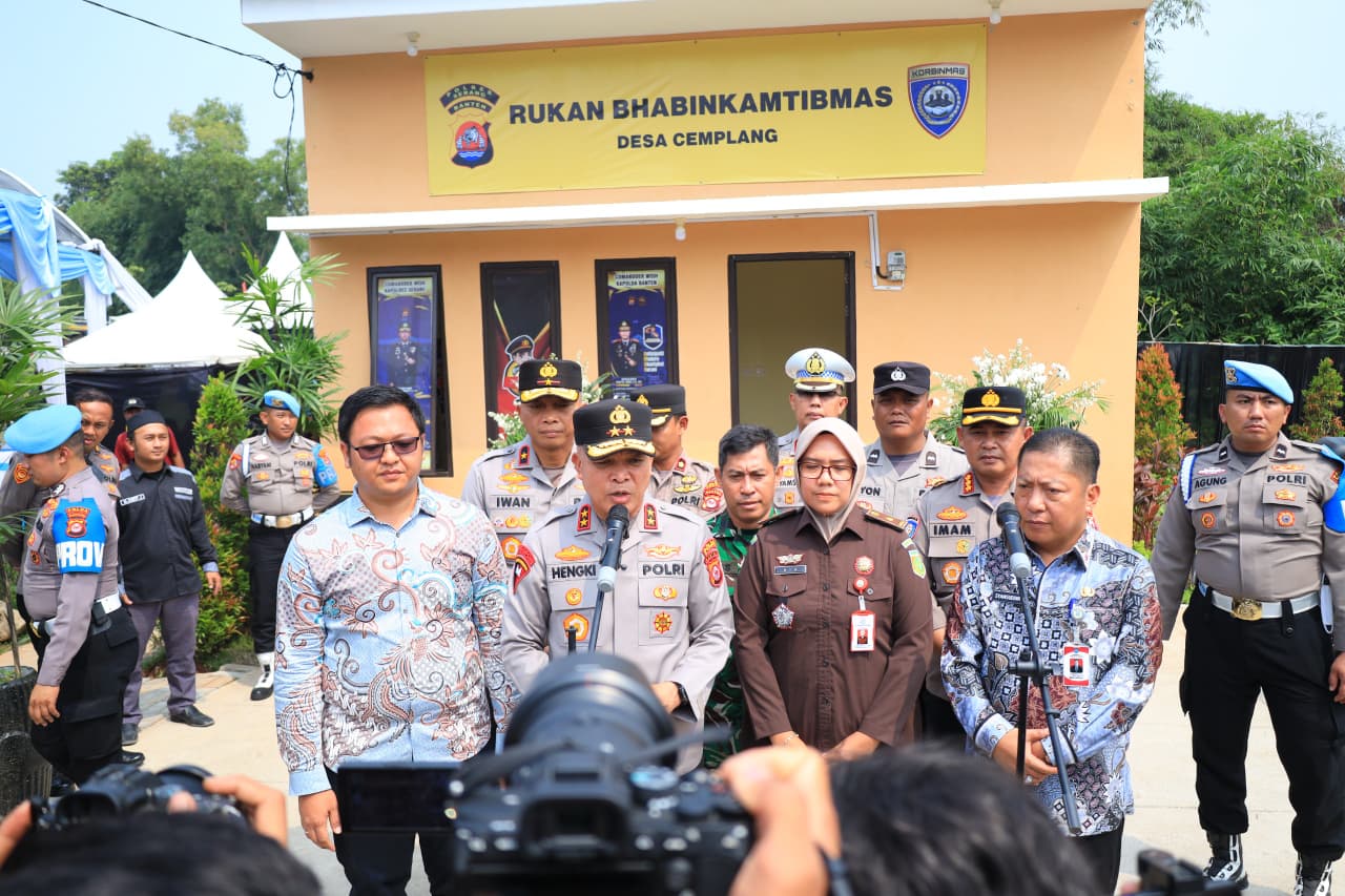 Kapolda Banten Resmikan Rumah Kantor Bhabinkamtibmas, Wujudkan Polisi Semakin Dekat dengan Masyarakat