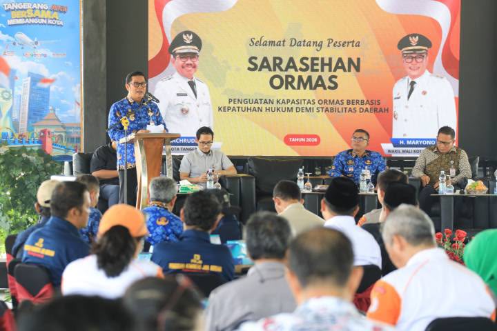 Sarasehan Ormas 2026, Maryono Apresiasi Kontribusi Ormas dalam Menjaga Trantibum