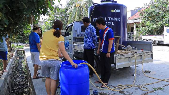 Hadapi Kekeringan, BPBD Kota Tangerang Salurkan 84.750 Liter Air Bersih
