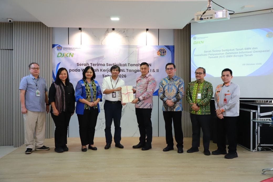 Dukung Proyek Strategis Nasional, Kantor Pertanahan Kota Tangerang Serahkan 18 Sertipikat BMN Jalan Tol Senilai Rp729 Miliar.