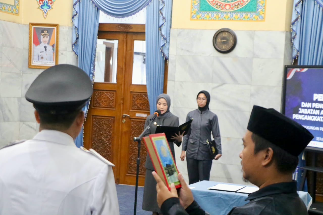 Bupati Serang Ratu Zakiyah Lantik Camat dan Sejumlah Pejabat Administrasi