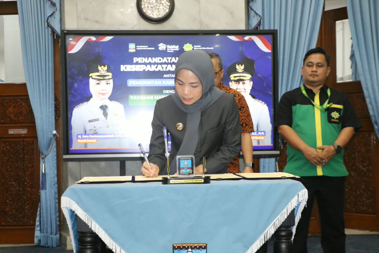 Penataan Kawasan Kumuh, Pemkab Serang Teken Kerja Sama dengan 2 Lembaga