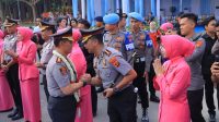 Kapolres Tulang Bawang AKBP Adri Bhirawasto Hadiri Serah Terima Pataka Polda Lampung