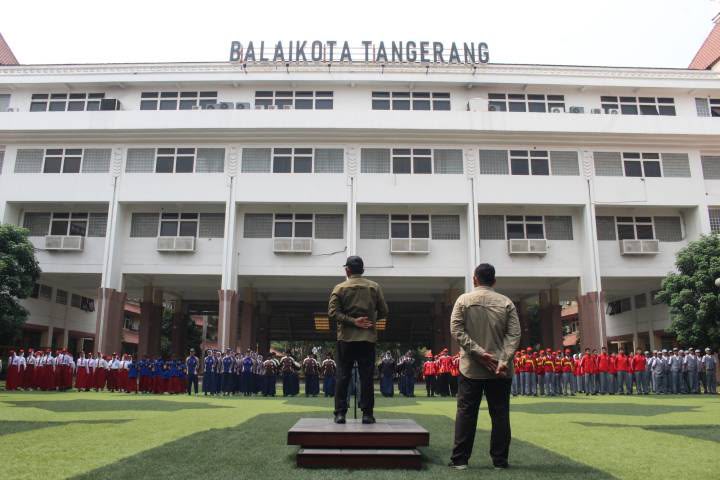 Lepas 200 Pelajar ke Festival Baris Banten 2026, Pemkot Tangerang Targetkan Prestasi Terbaik